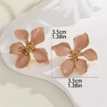 Peach Floral Studs
